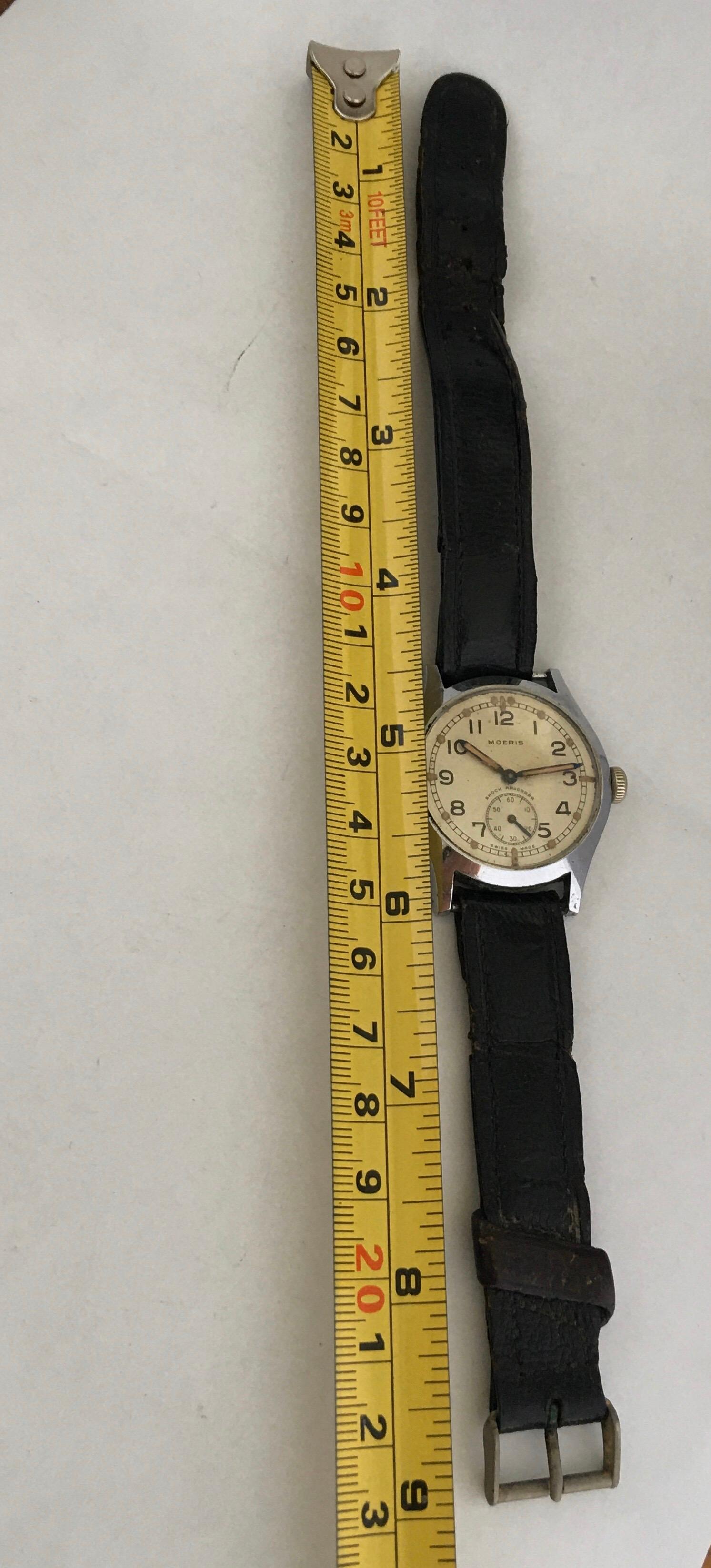 Women's or Men's 1940s Vintage Stainless Steel Manual Winding WW2 Military Watch ATP P3357