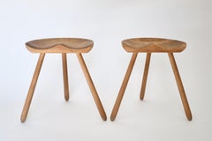 1940's Vintage Swedish Pair of Stools