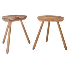 1940's Vintage Swedish Pair of Stools