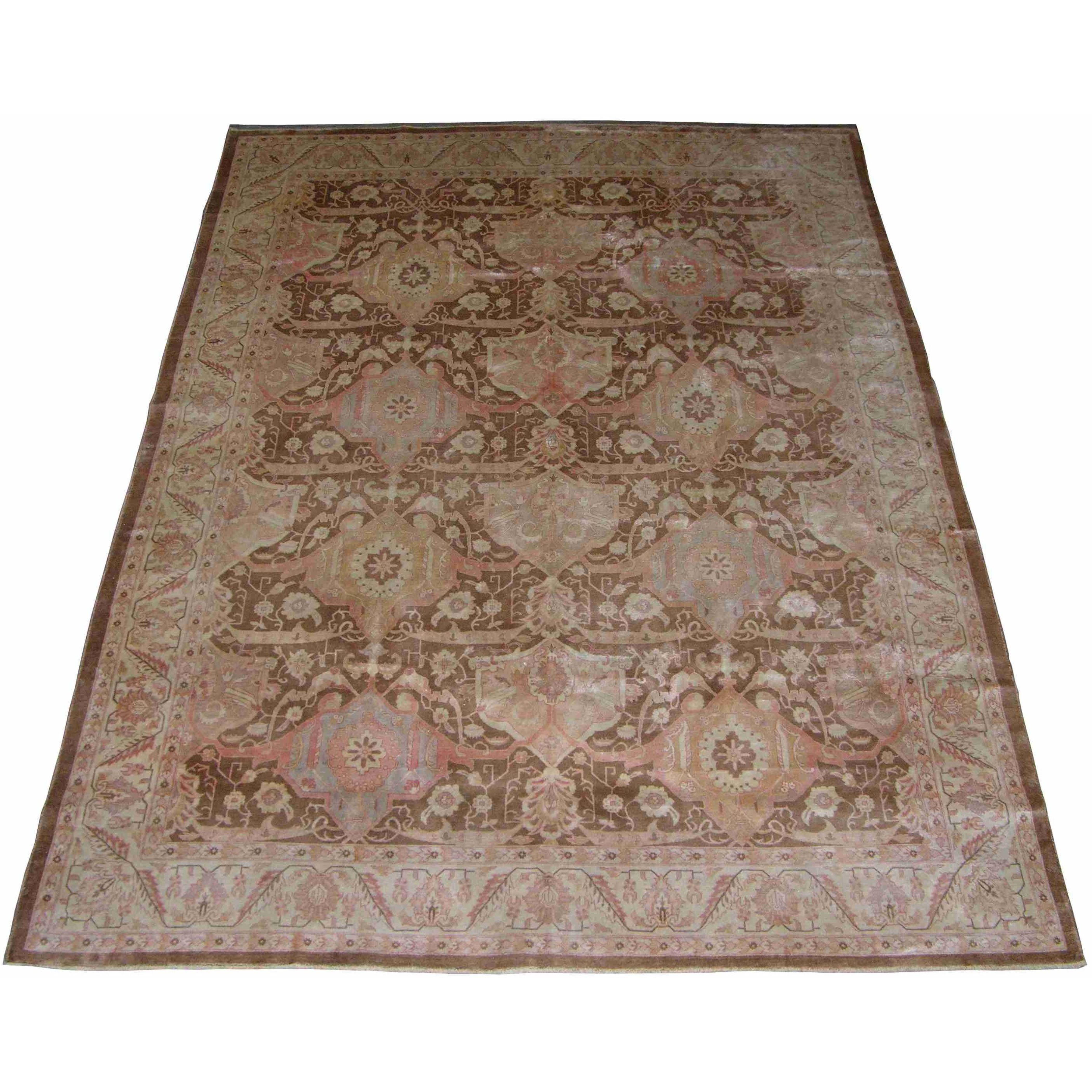 Tapis Tabriz Vintage des années 1940 Bon état - En vente à Los Angeles, US