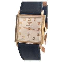 1940s Vintage Wittnauer 10 Karat Gold Filled with Stainless Steel Case Back
