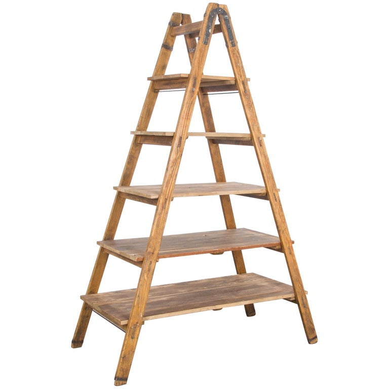 Antique Wooden Step Ladder, Old Wooden Ladders Craigslist
