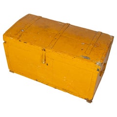 1940s Vintage Yellow Trunk