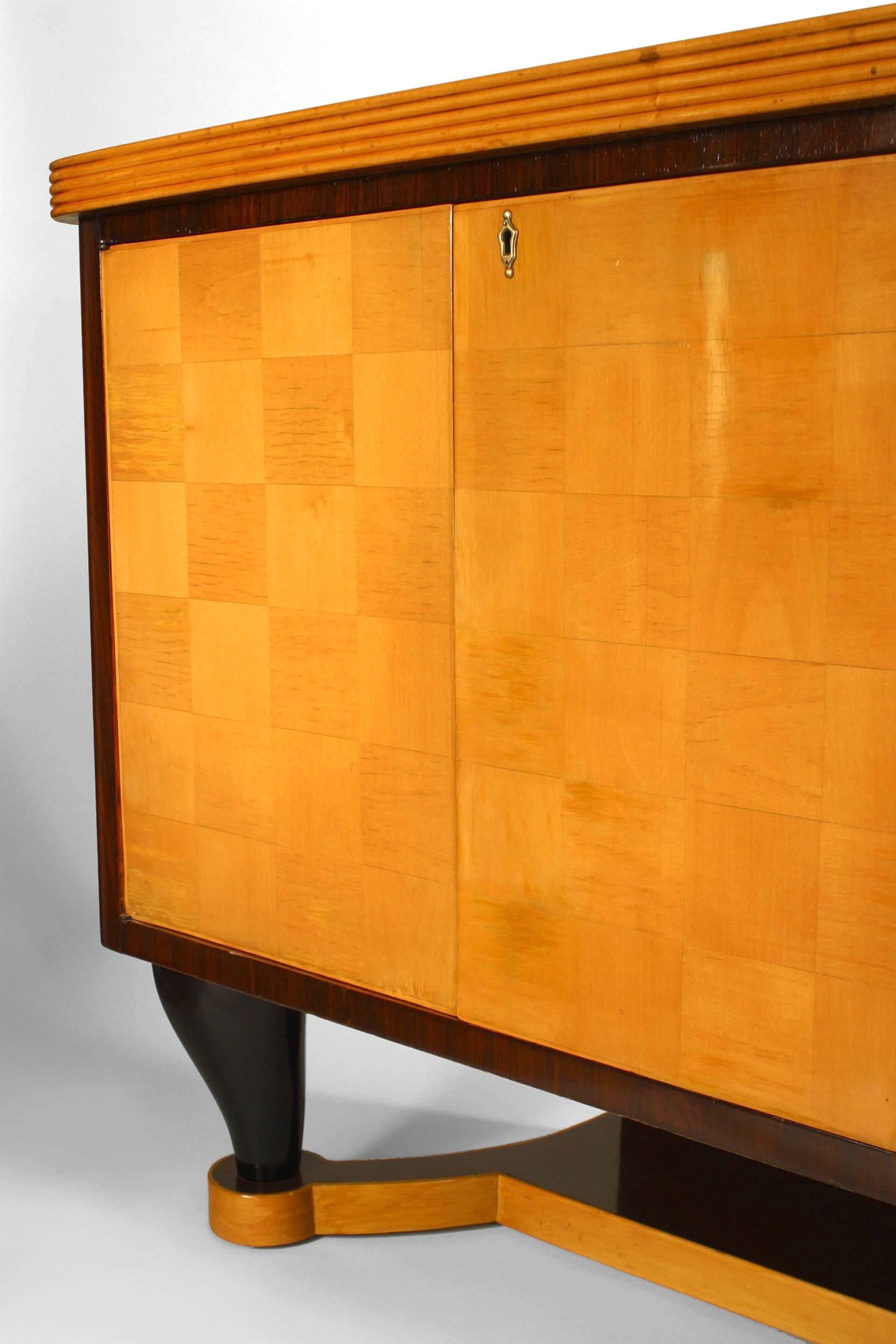 Mid-Century Modern Vittorio Dassi Italian Mid-Century Mahogany Sideboard For Sale