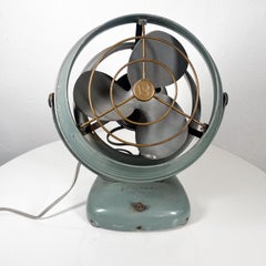 1940s Vornado Vintage Electric Green Desk Tabletop Fan