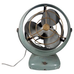 1940s Vornado Used Electric Green Desk Tabletop Fan