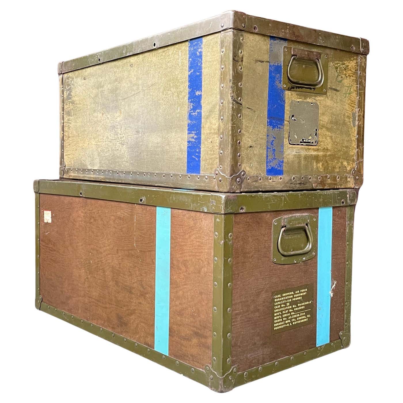 1940s Vulcanized US Air Force Ships Trunk Box Table Pedestal Retail ...