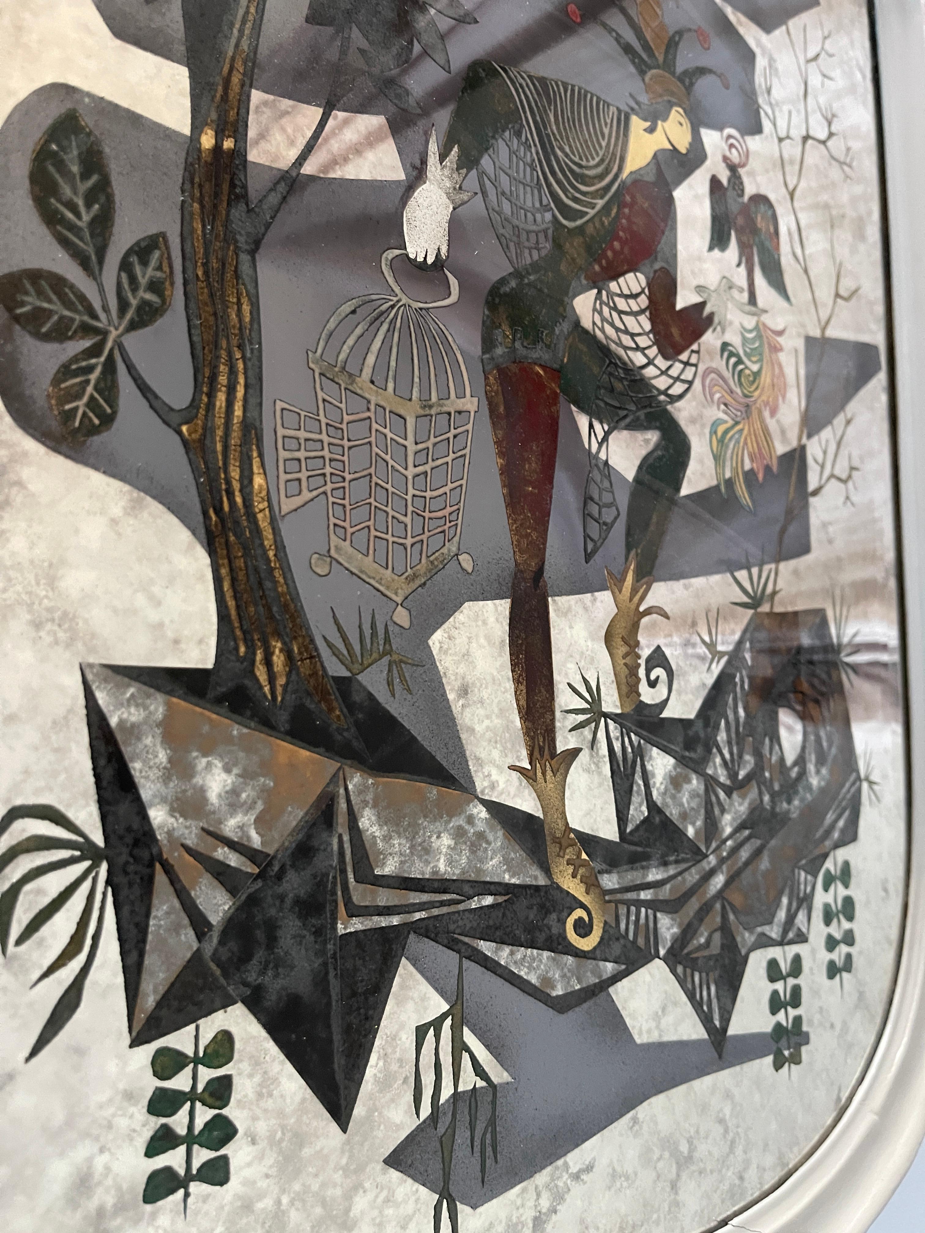 1940's  Miroir mural Robert Pansart en vente 4