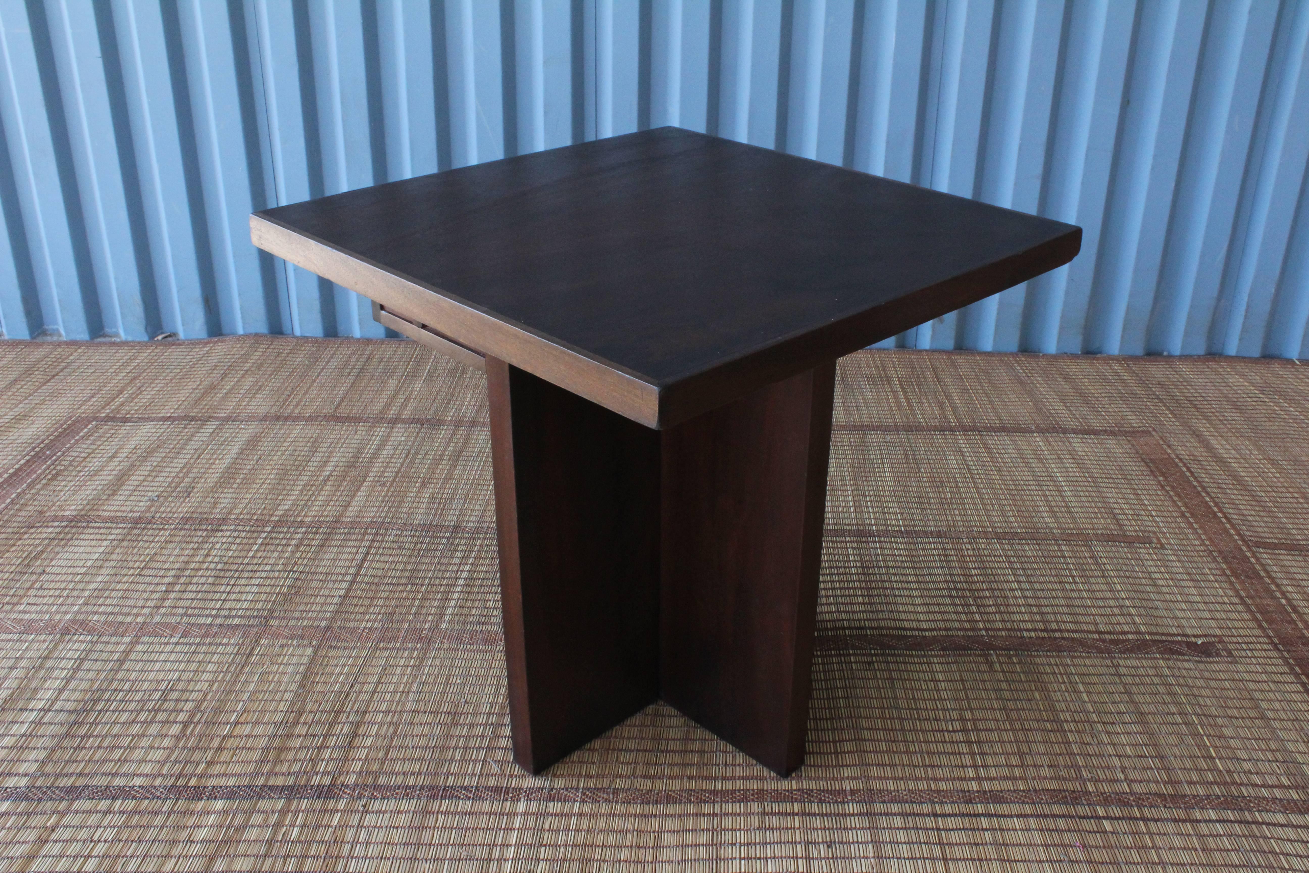 French 1940s Walnut Game Table 