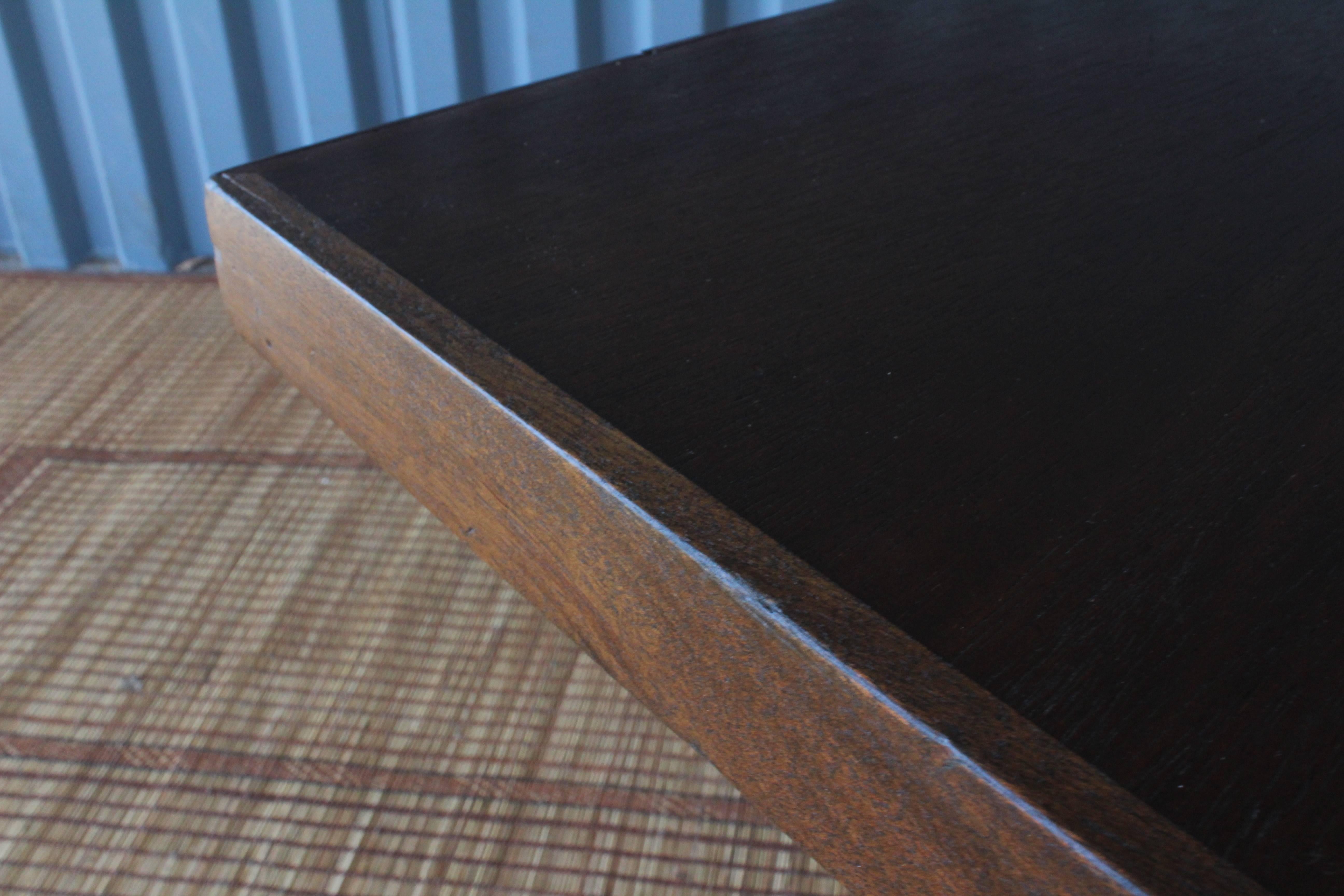 Mid-20th Century 1940s Walnut Game Table 