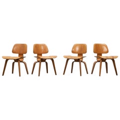 1940s Walnut Plywood DCW Chairs by Charles & Ray Eames, 4