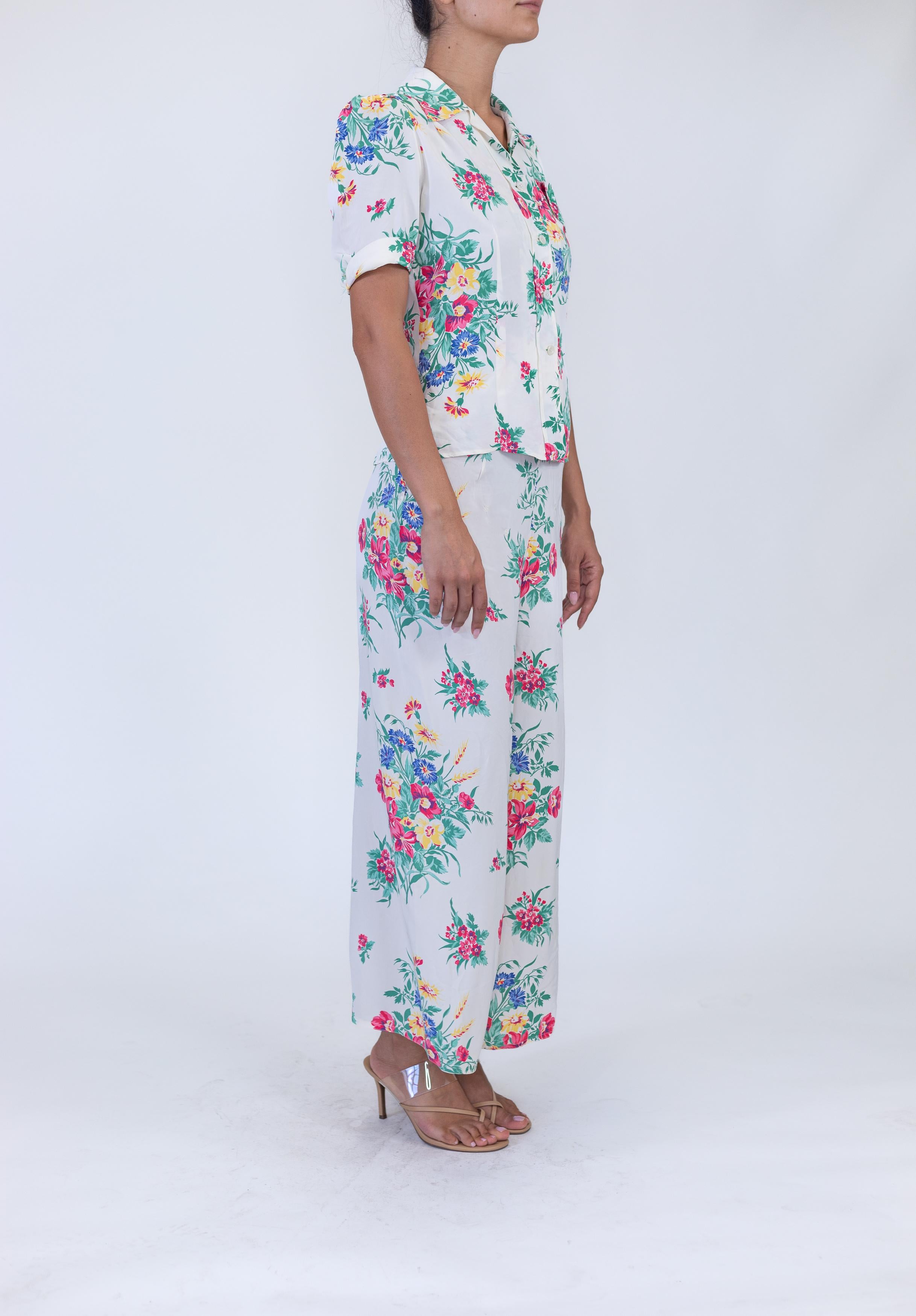 floral print mens disco pajamas