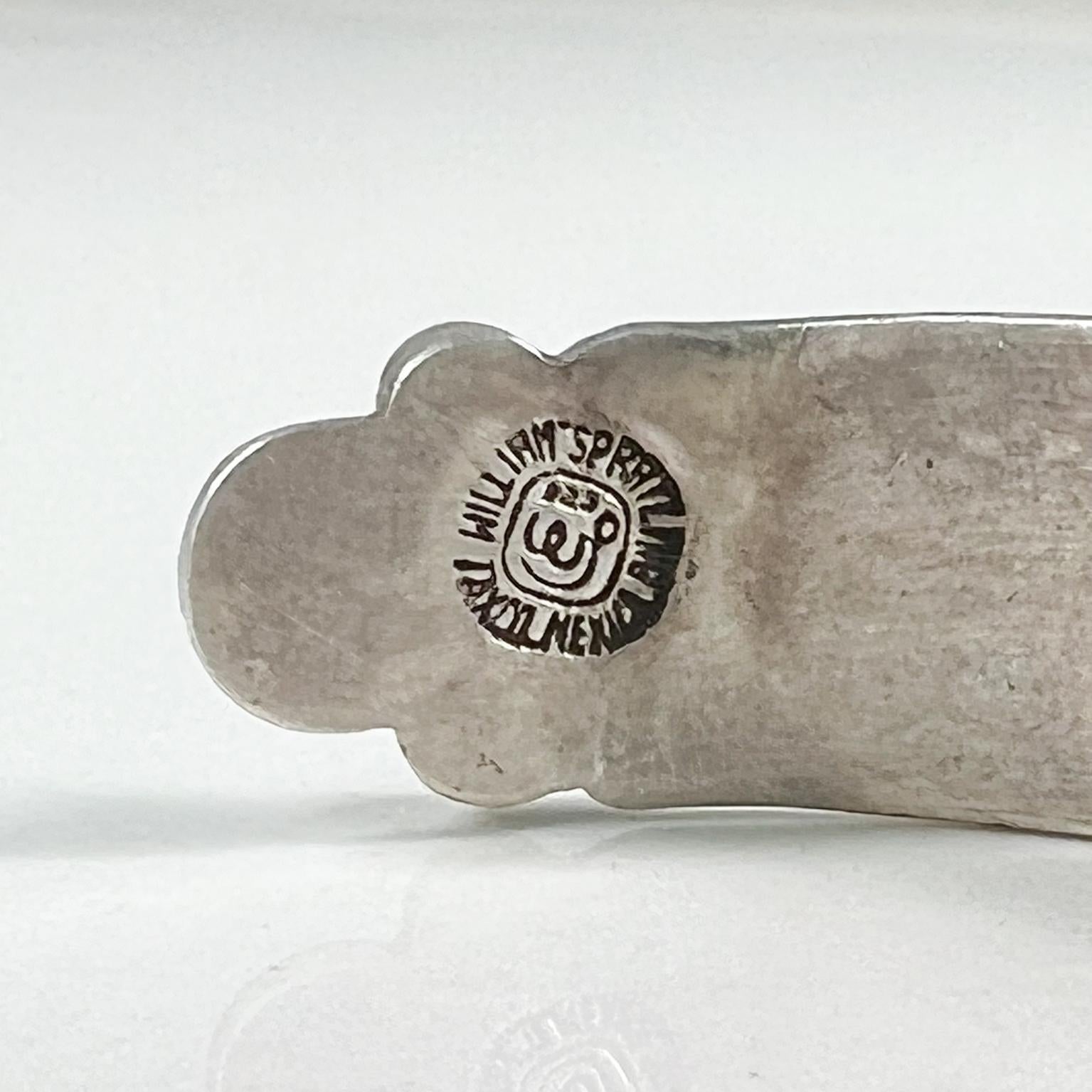 1940s William Spratling Rare Cuff Bracelet Silver Brass & Amethyst Taxco, Mexico 4