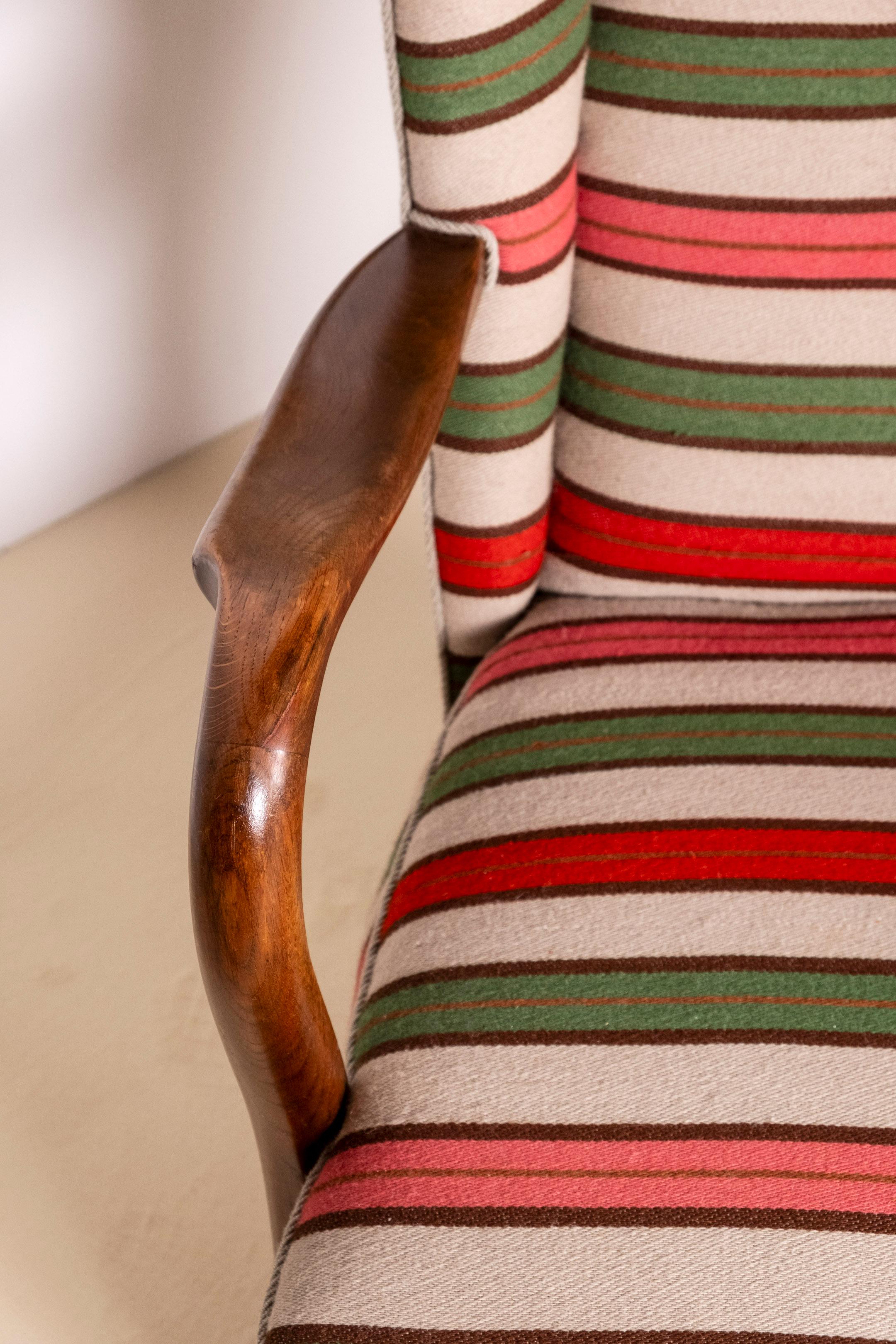 1940s Wingback Chair by Danish Furniture Maker For Sale 8