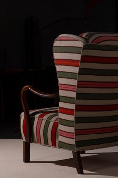 1940s Wingback Chair by Danish Furniture Maker