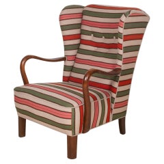 1940s Wingback Chair by Danish Furniture Maker