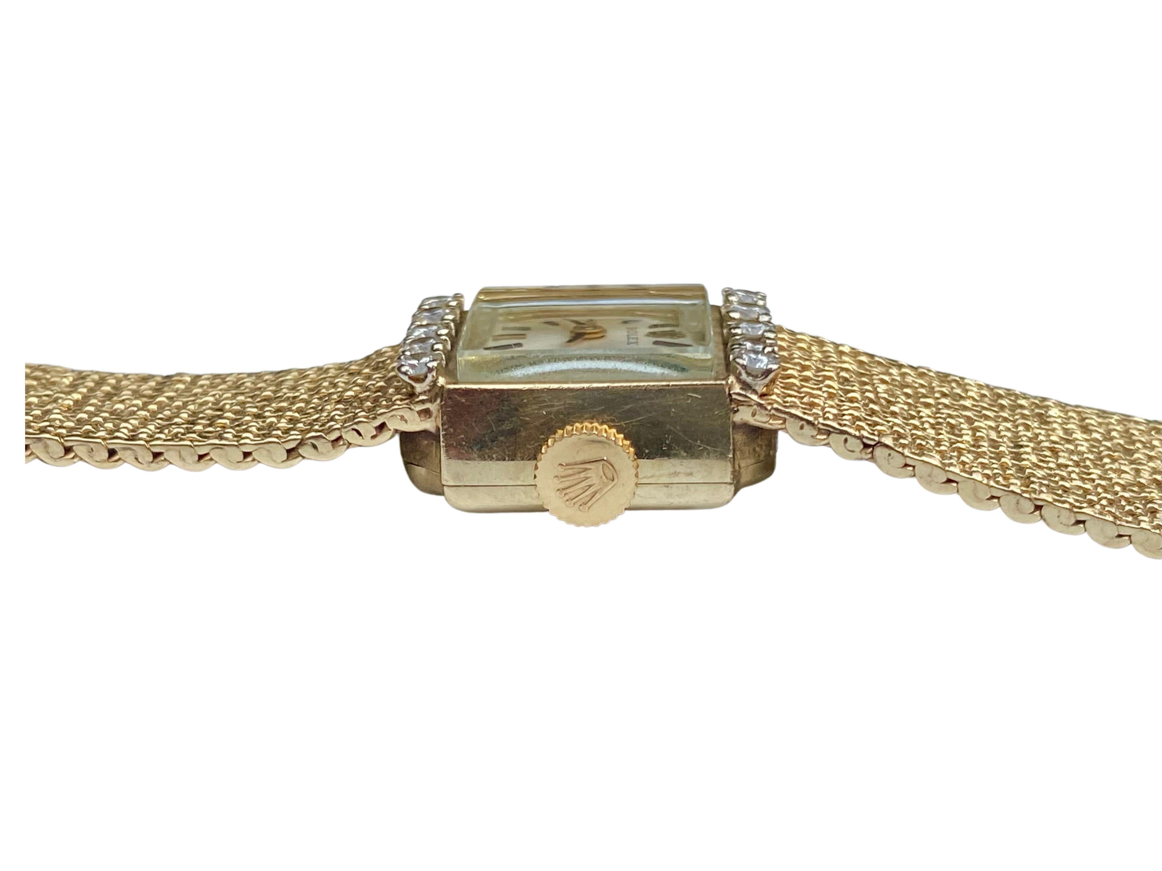 ladies gold square face watches