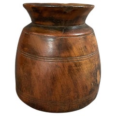 1940s  Wood Himachal Pot