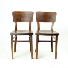 1940s Wooden Chair, Frenstat Czechoslovakia