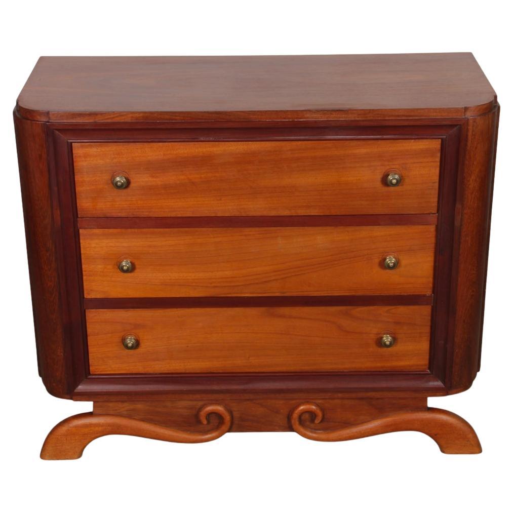 Cassettiera in legno degli anni '40