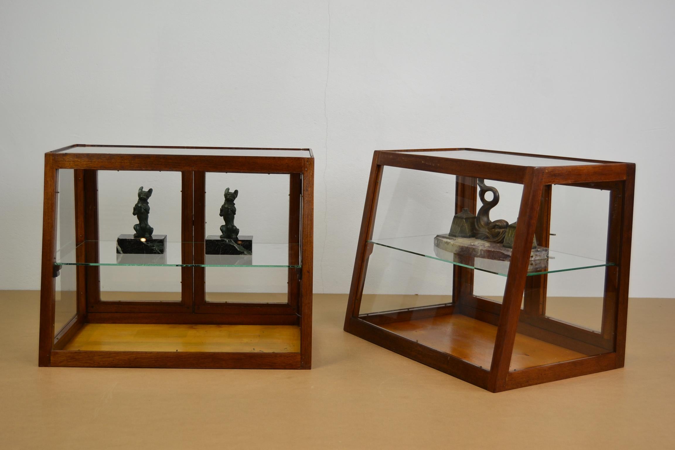1940s Wooden Counter, Top Display, Showcase, 2 Pieces, Europe 3