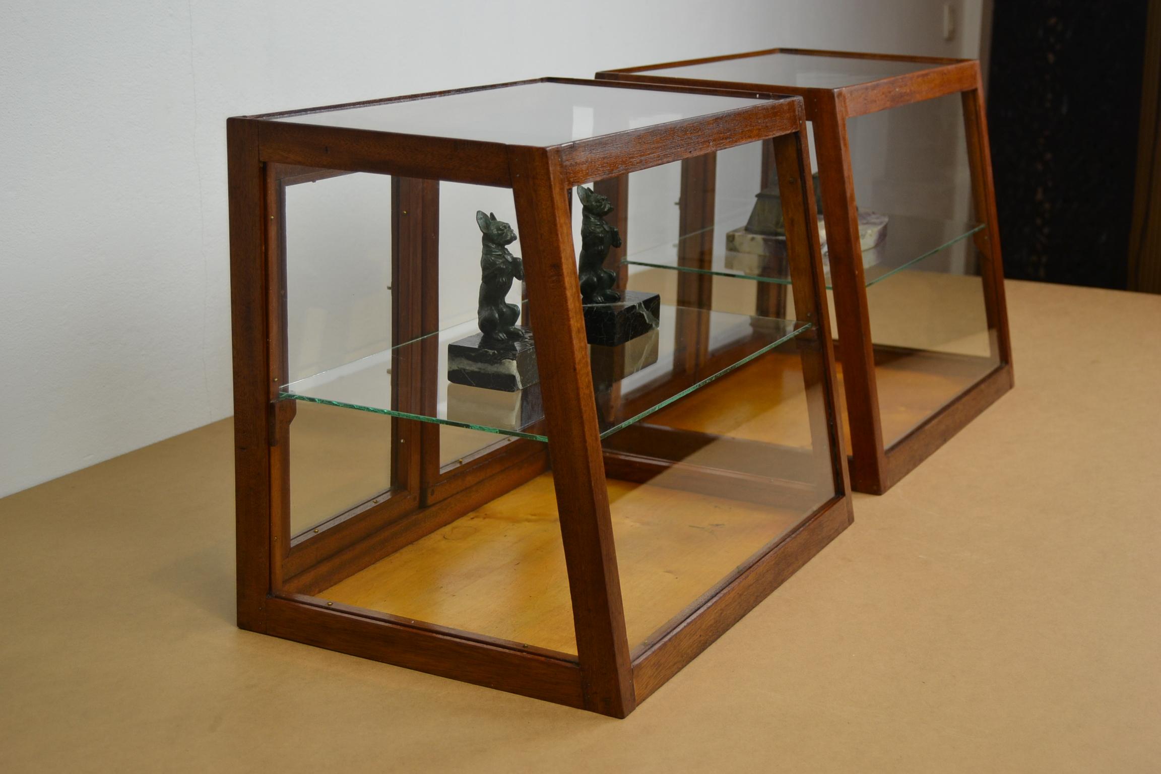 1940s Wooden Counter, Top Display, Showcase, 2 Pieces, Europe 9