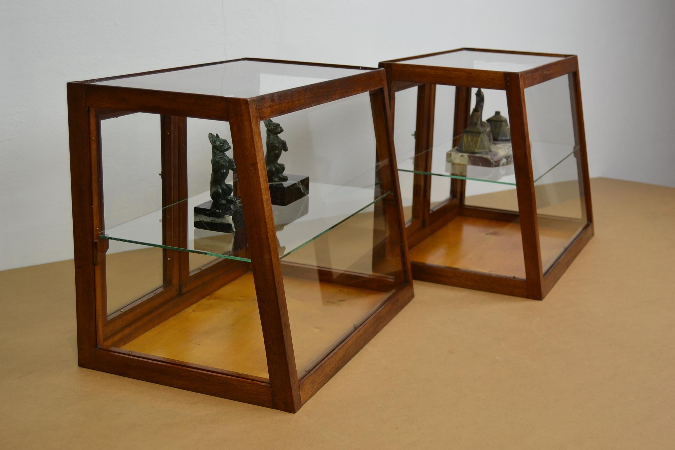 1940s Wooden Counter, Top Display, Showcase, 2 Pieces, Europe 10