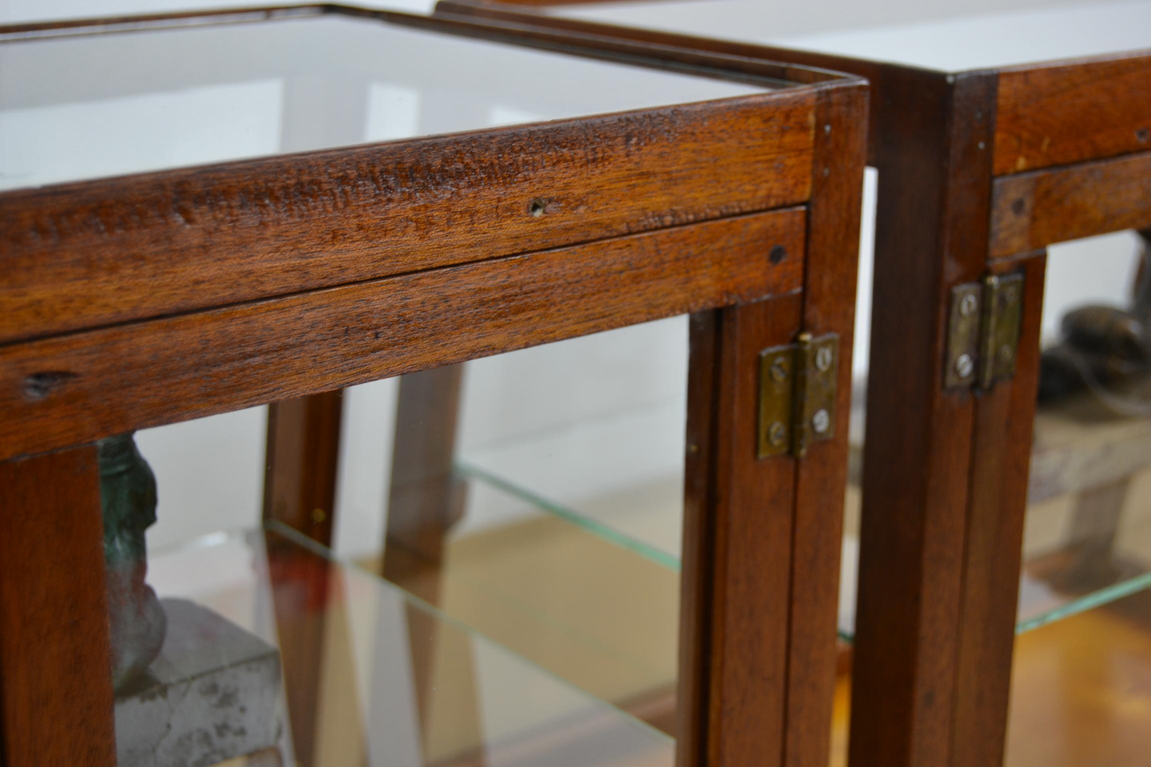 1940s Wooden Counter, Top Display, Showcase, 2 Pieces, Europe In Good Condition In Retie, BE