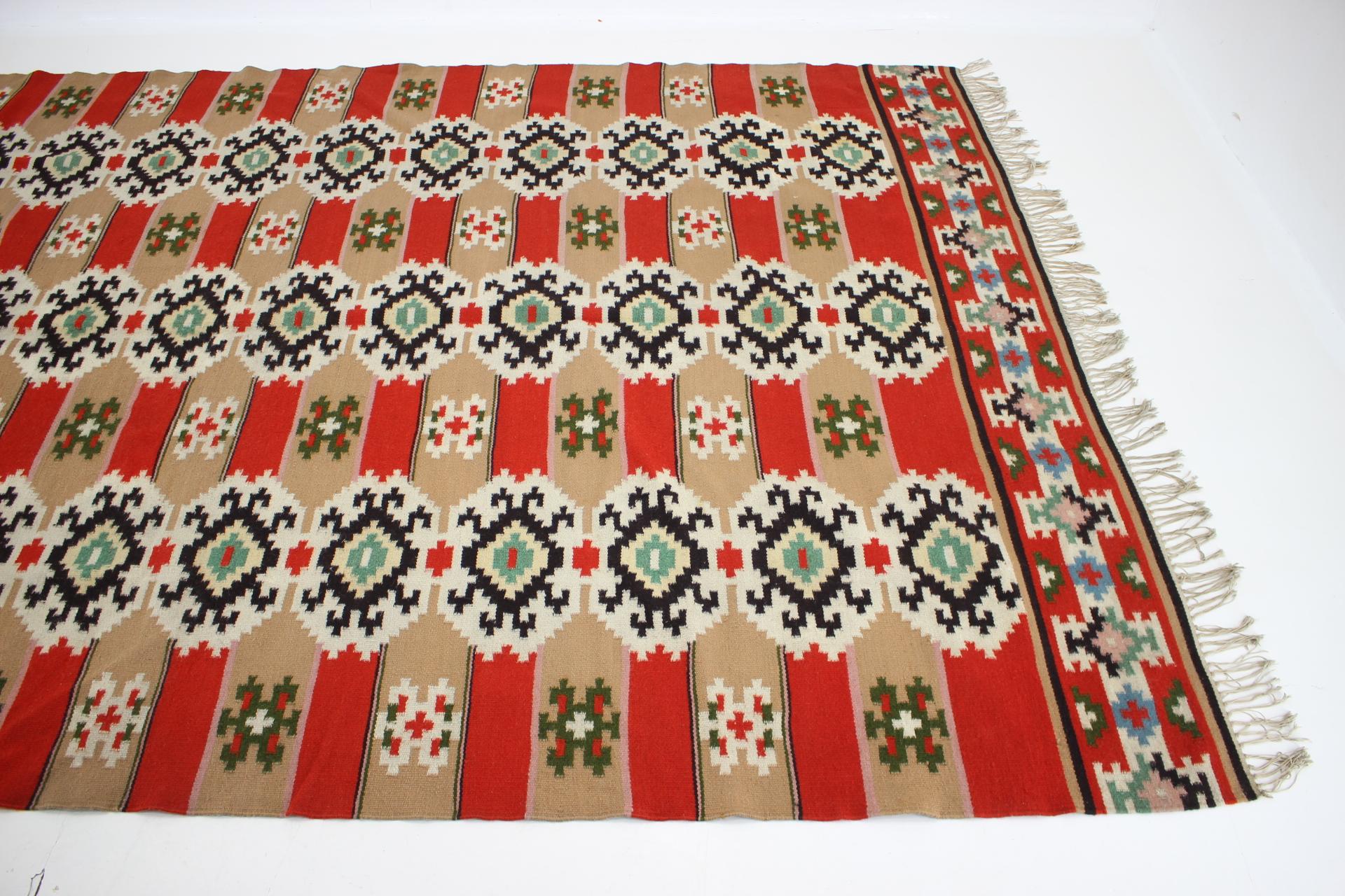 Mid-Century Modern 1940s Wool Rug/Carpet, Czechoslovakia  For Sale