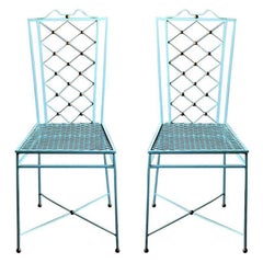 1940s  Wrought Iron Dining Chairs