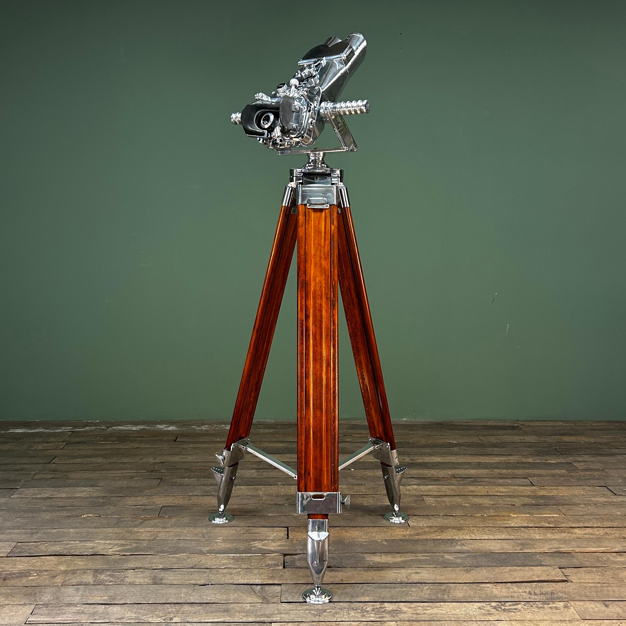 Carl Zeiss blc Flak 12 x 60 binoculars.

A beautiful set of WW2 binoculars in excellent condition made in Germany during World War 2. These were designed to be used in conjunction with a 4 meter long range finder for directing heavy Flak guns.
At