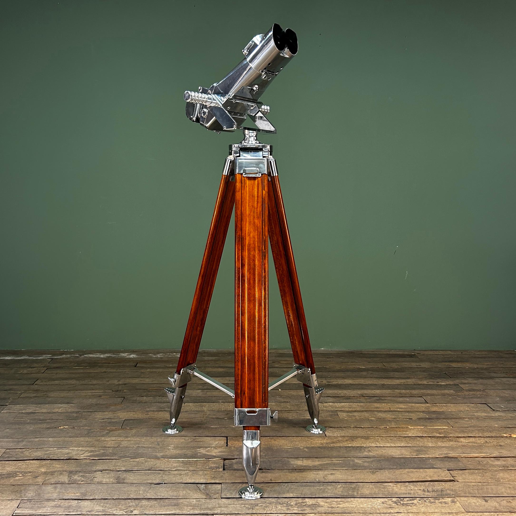 Industrial 1940's WW2 Carl Zeiss BLC Flak 12x60 Anti Aircraft Binoculars