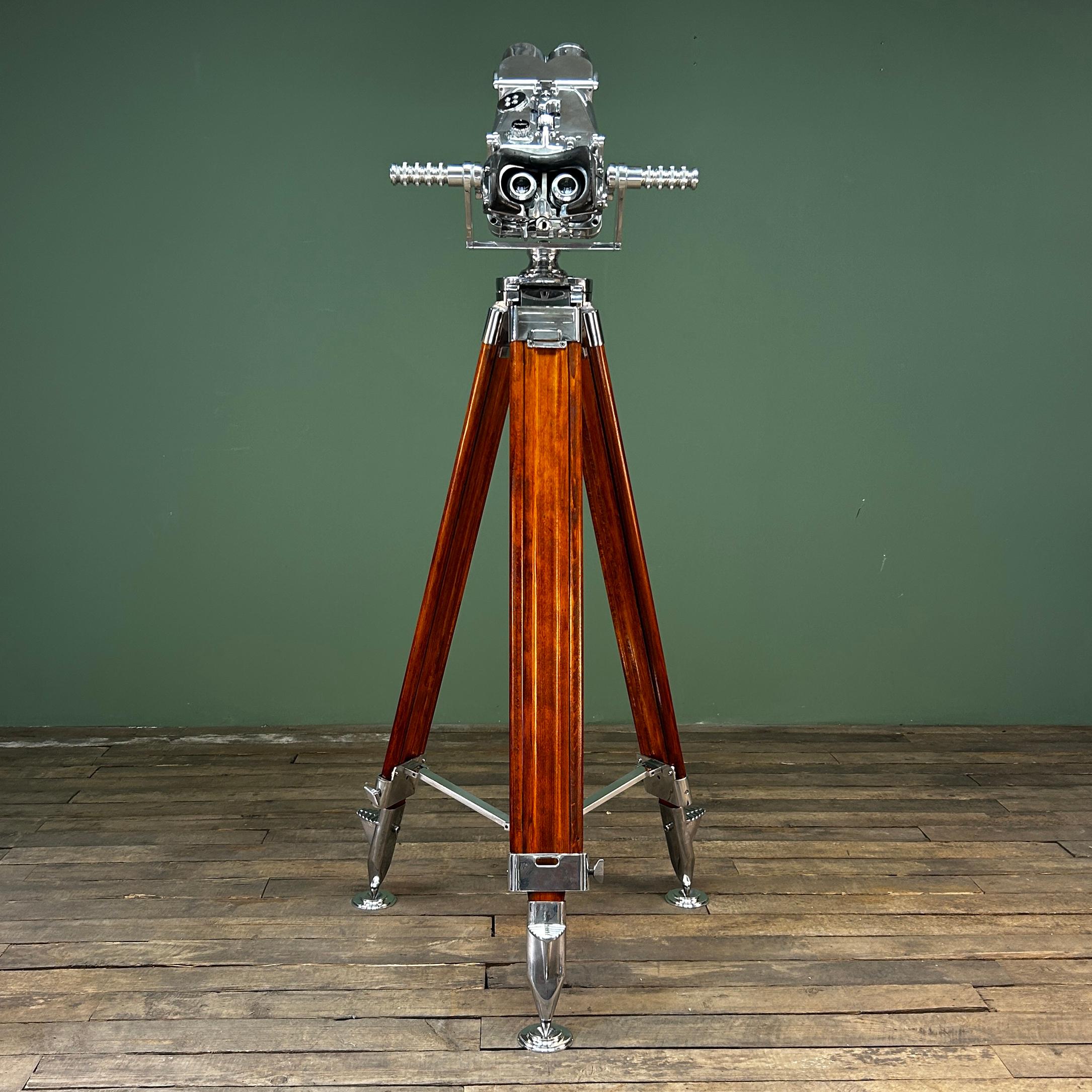 1940's WW2 Carl Zeiss BLC Flak 12x60 Anti Aircraft Binoculars In Good Condition In Leicester, Leicestershire