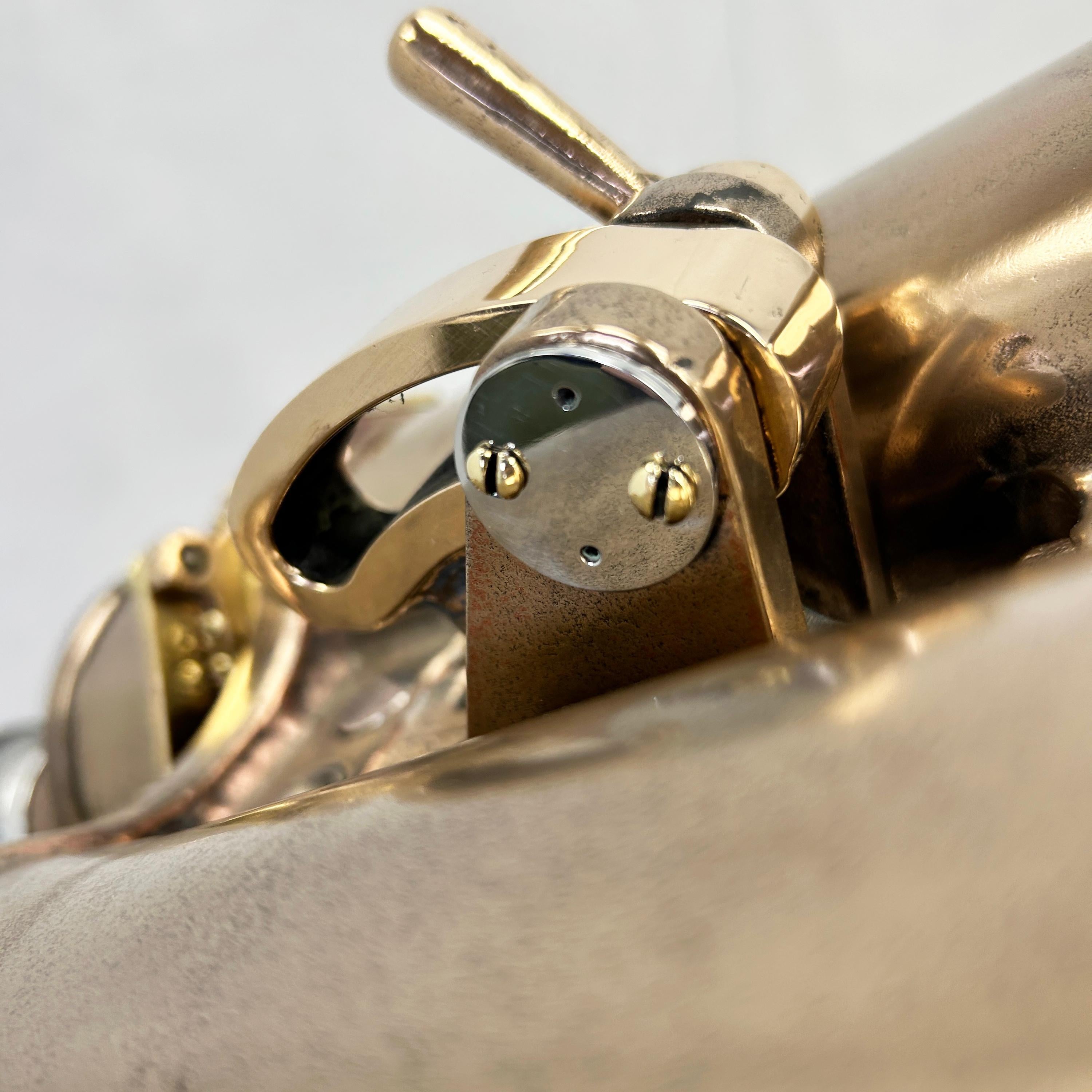 Binocolo navale Nikon 15 x 80 a 4 gradi della seconda guerra mondiale del 1940 - Bronzo con scatola originale 5