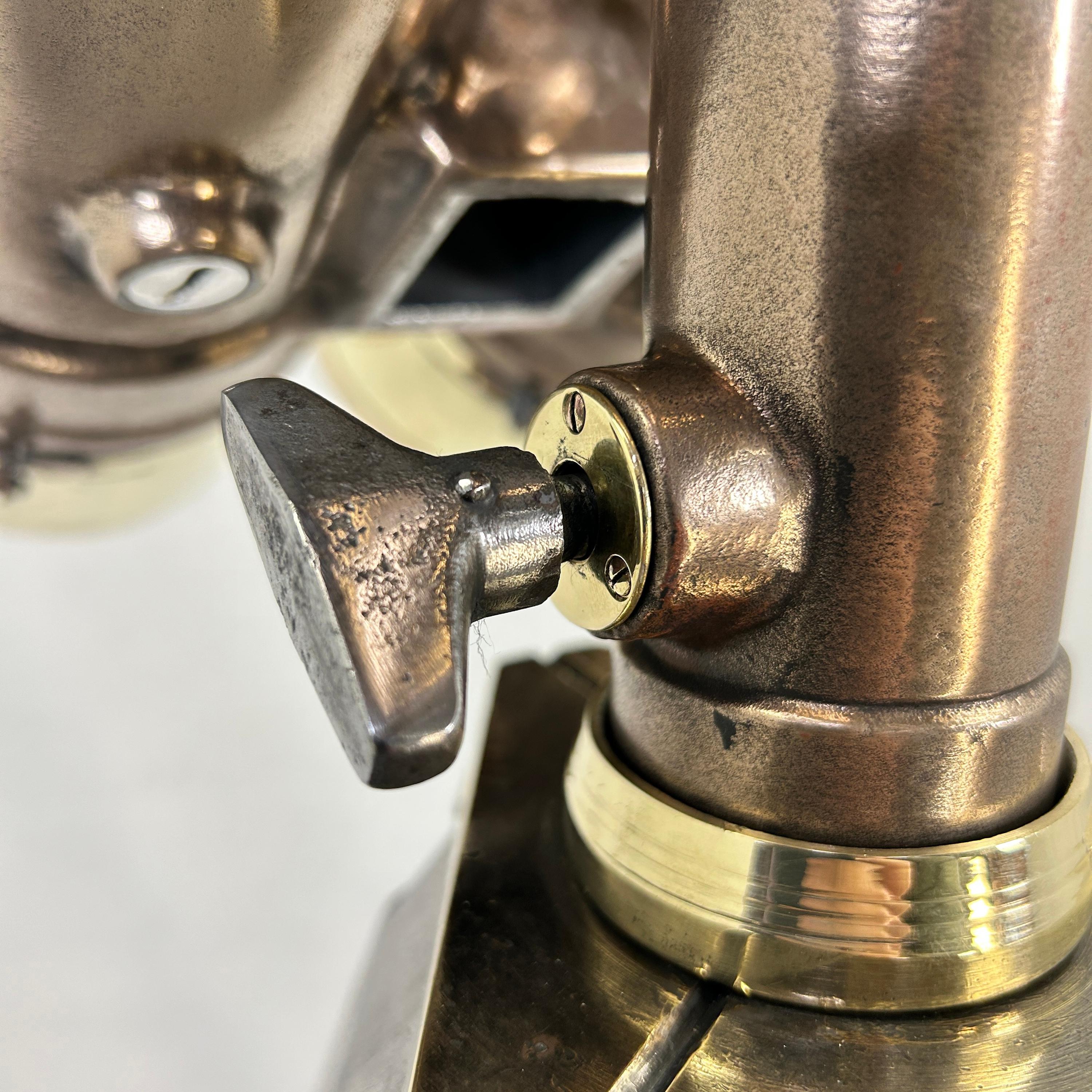 Binocolo navale Nikon 15 x 80 a 4 gradi della seconda guerra mondiale del 1940 - Bronzo con scatola originale 8