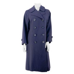 Manteau pardessus pour femme de la marine américaine de la Seconde Guerre mondiale des années 1940