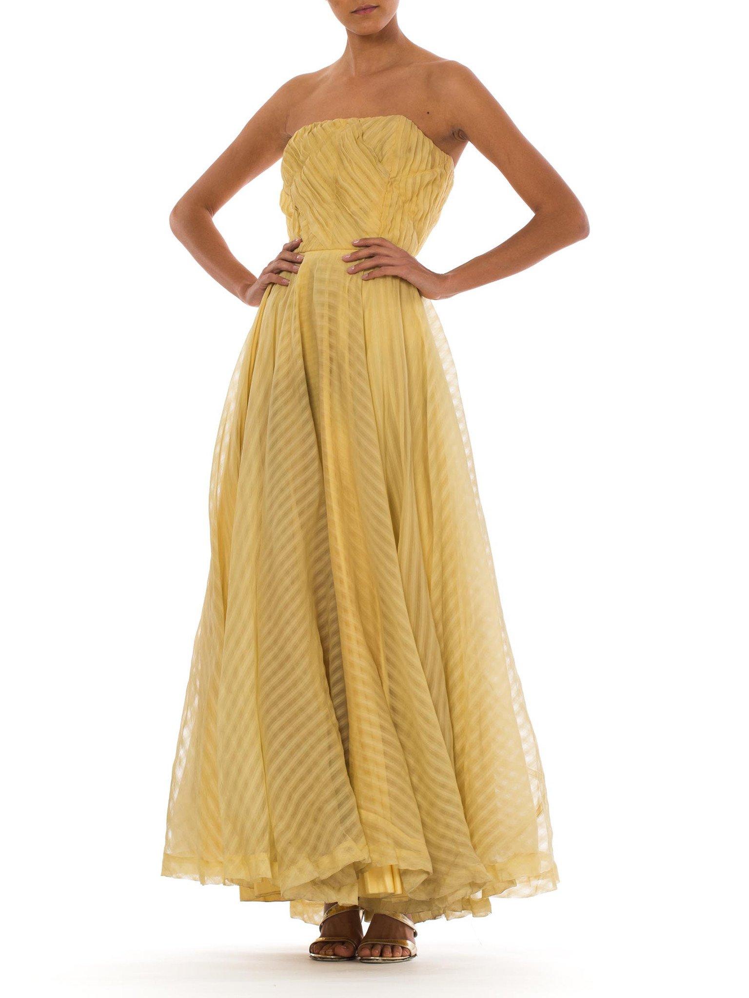 yellow 1940s dress