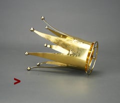 1941 Bridal Crown solid Gilt 830 Silver / 43gr