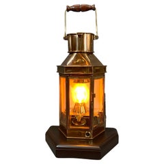1941 Solid Brass Yacht Cabin Lantern