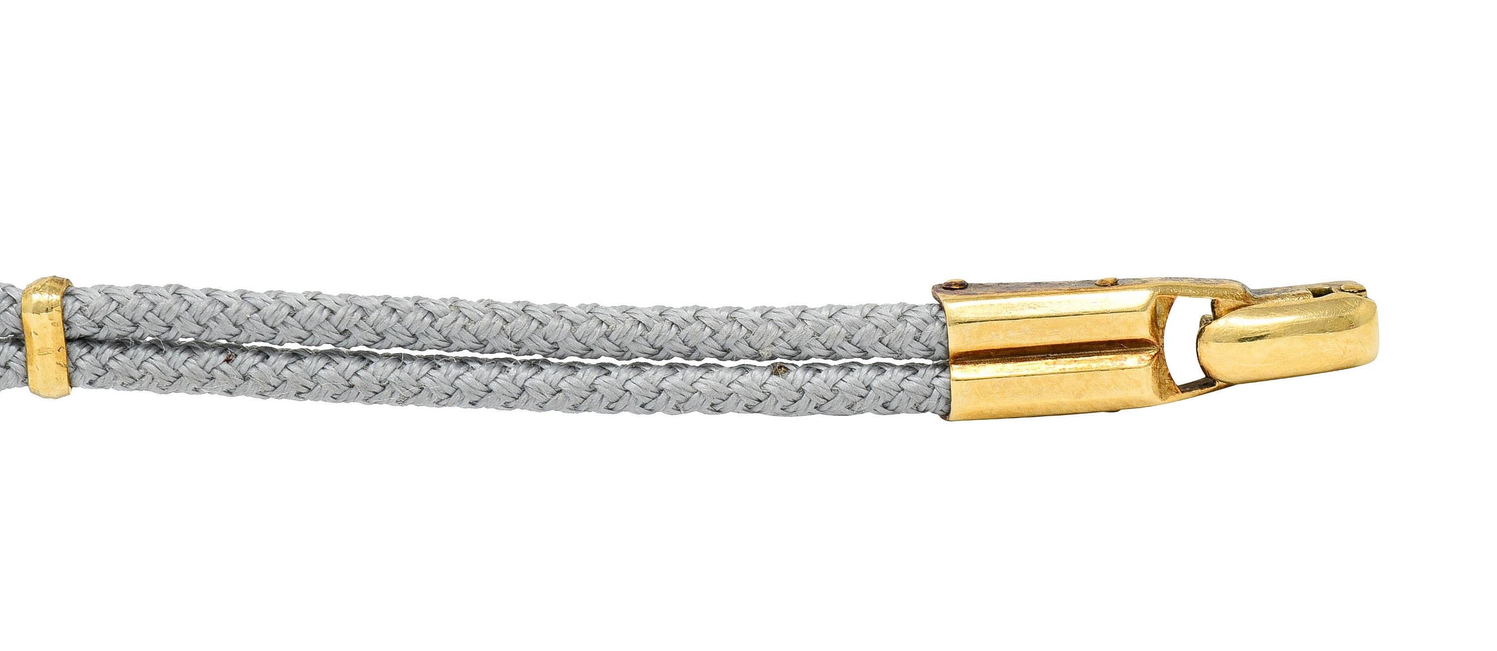1941 Tiffany & Co. Green Tourmaline Diamond Platinum-Topped 14 Karat Gold Watch 3