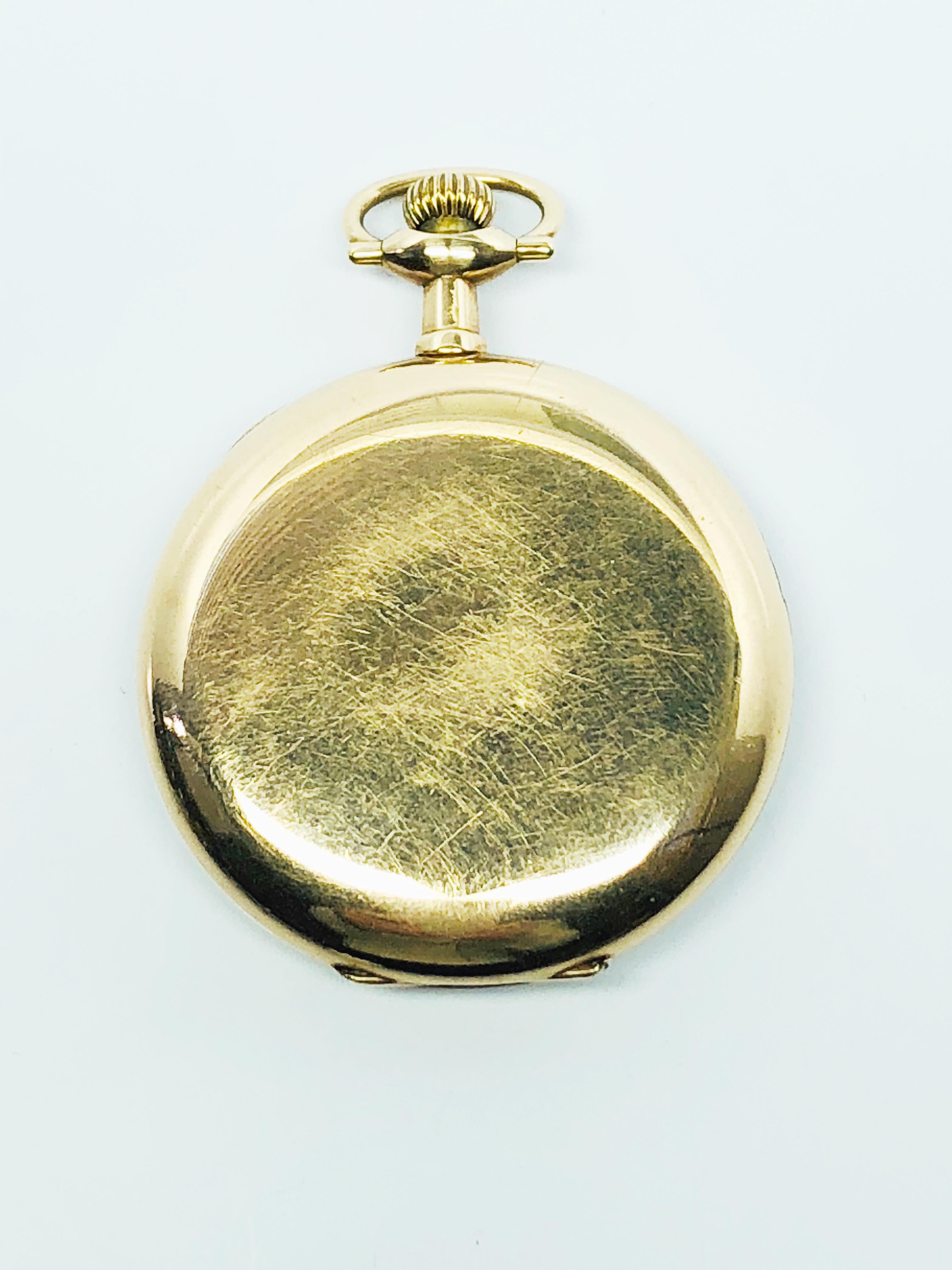 1941 Waltham Gold Filled 17 Jewel Open Faced Sugar Bowl Pocket Watch 3