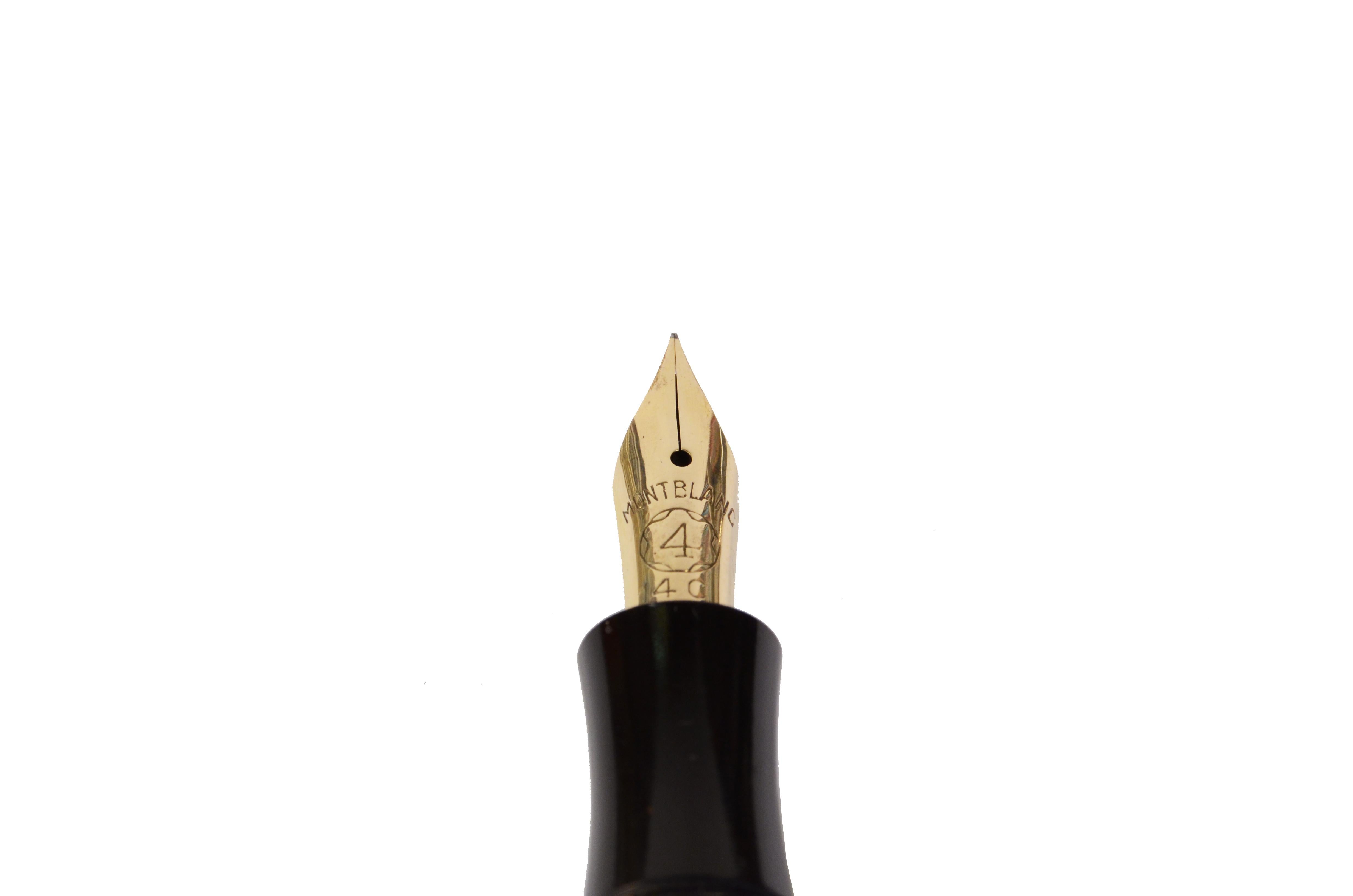 Acrylic 1941s Montblanc Meisterstuck 244 EF Antique Fountain Pen Original Gold Nib