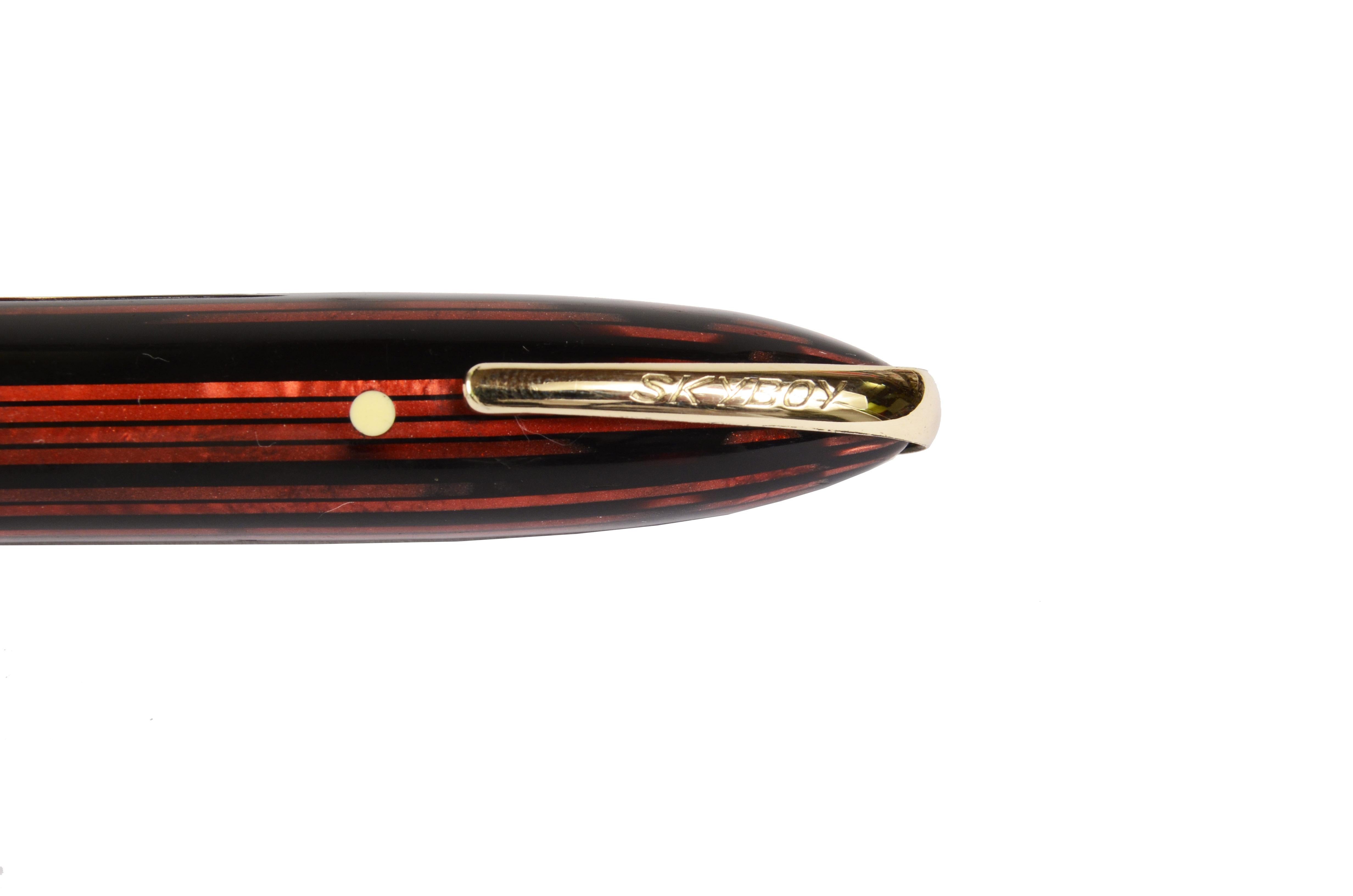 Mid-20th Century 1941s Set Sheaffer Fountain Pen And Pencil Model Skyboy WW2 Vintage Fountin Pen