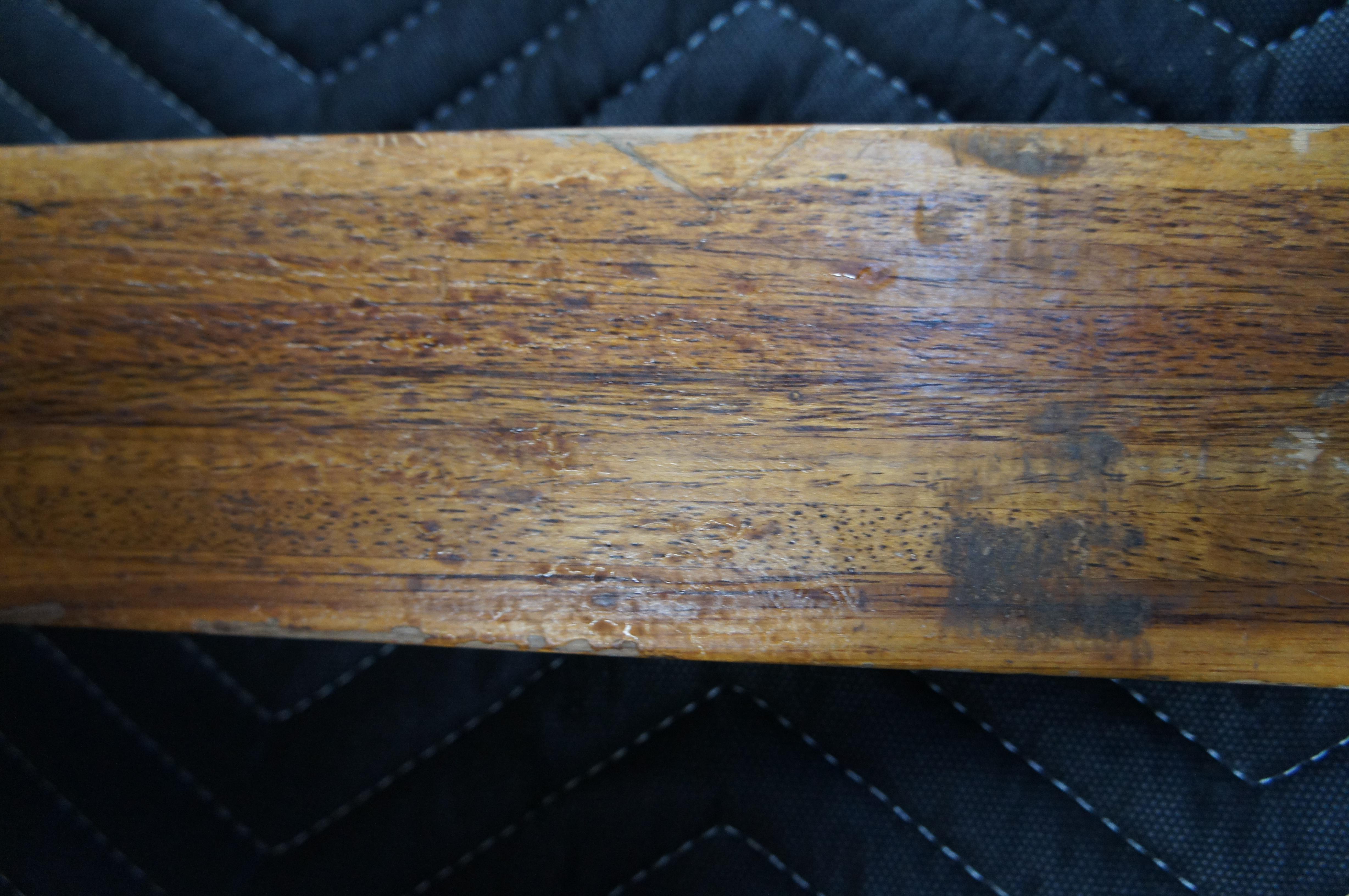 1942 Antique RMC Paris Wooden Military Cross Country Snow Skis 80