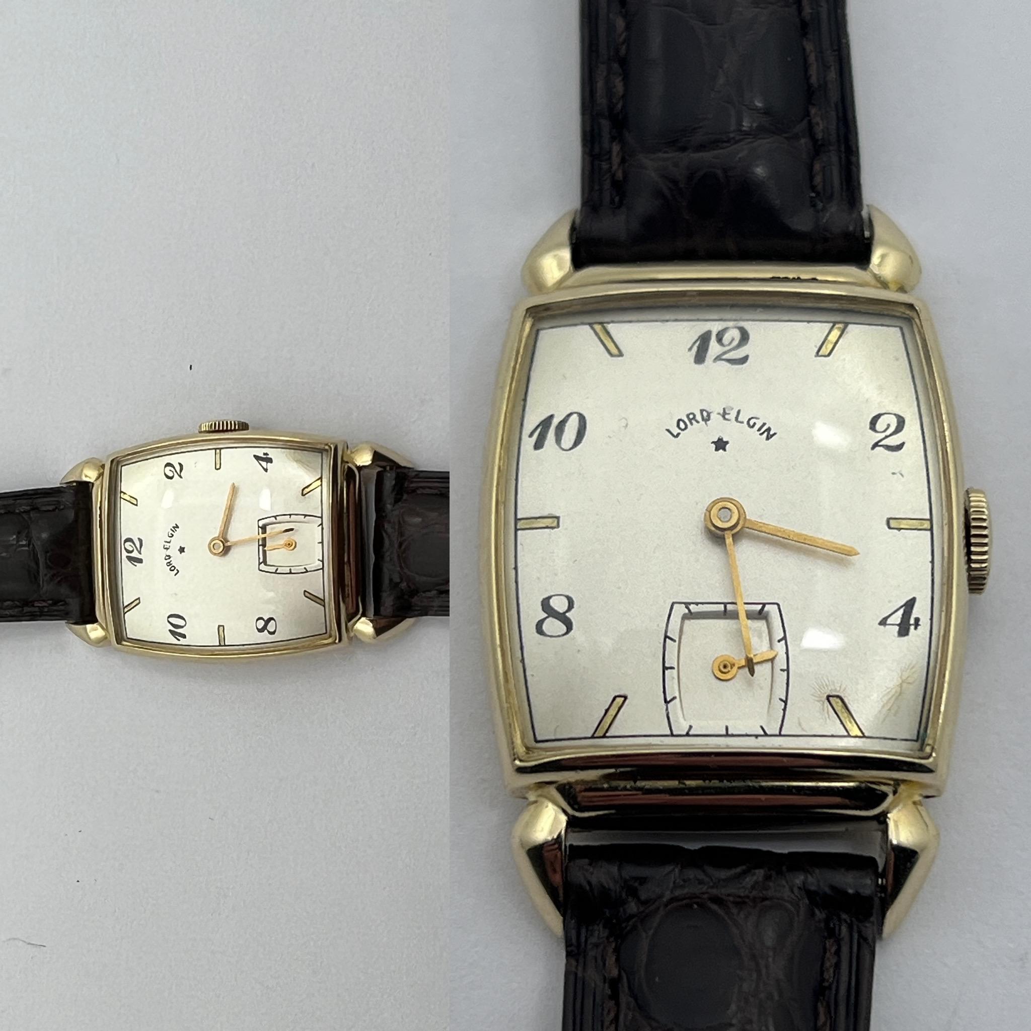 1942 Lord Elgin Caliber 559 21 Jewels. Christmas 1943 For Sale 6