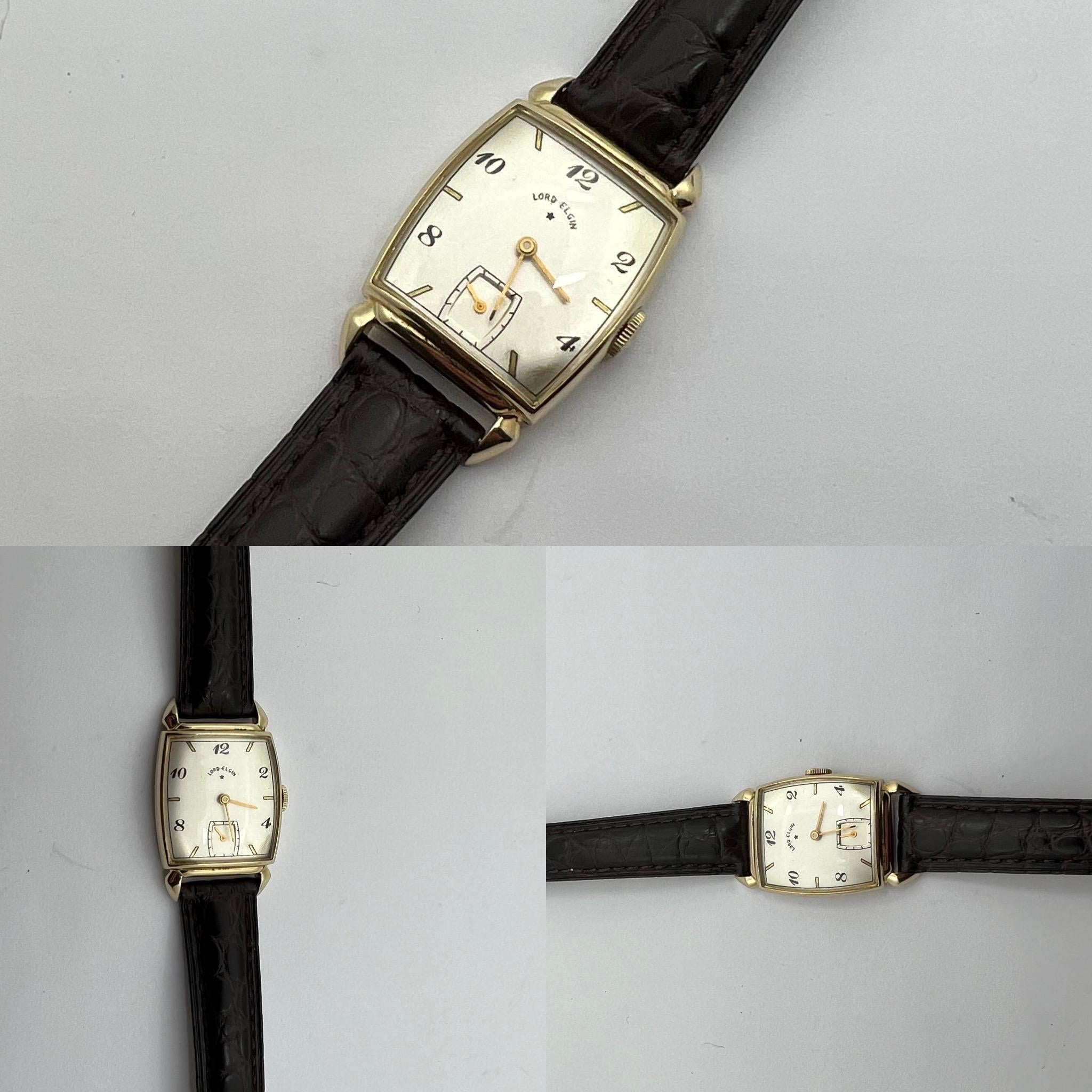 1942 Lord Elgin Caliber 559 21 Jewels. Christmas 1943 For Sale 3