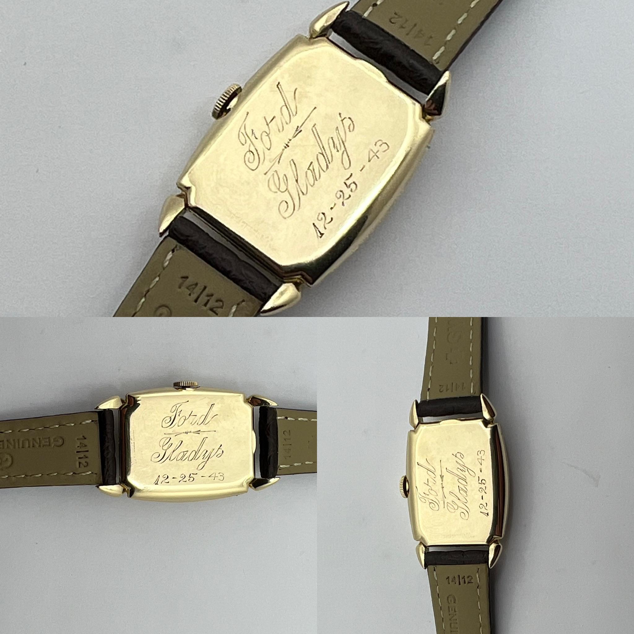 1942 Lord Elgin Caliber 559 21 Jewels. Christmas 1943 For Sale 4