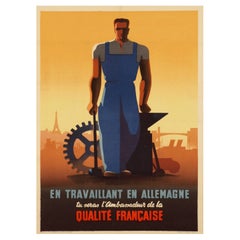 Qualitee Francaise Original-Vintage-Poster, 1942
