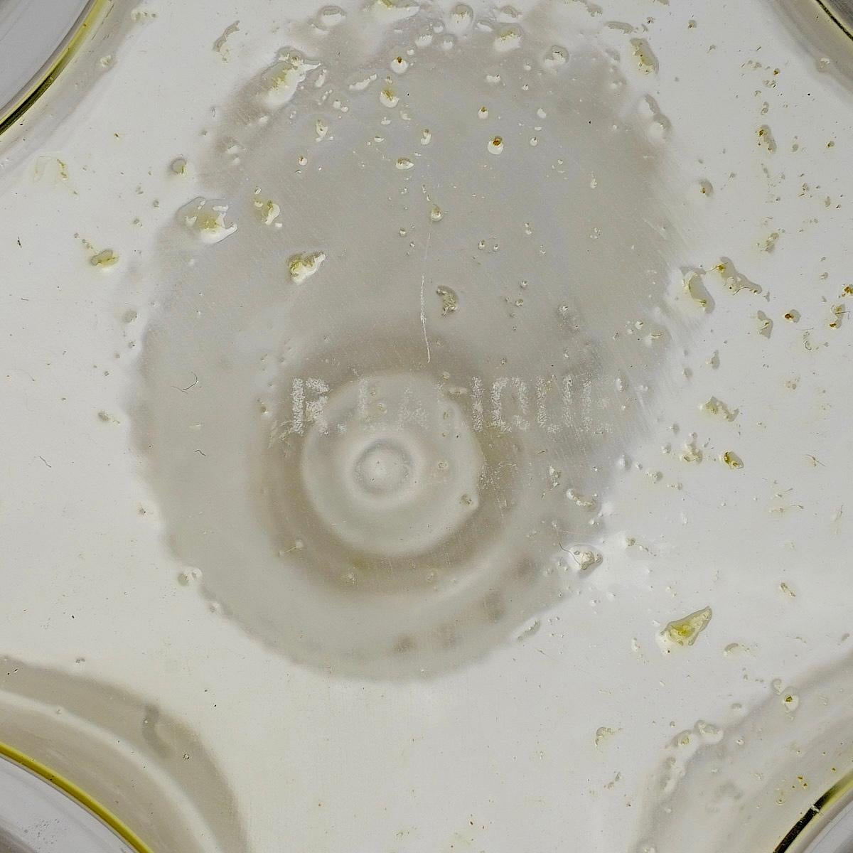 Français 1942 Bouteille de parfum René Lalique Verre Helene avec Patina sépia