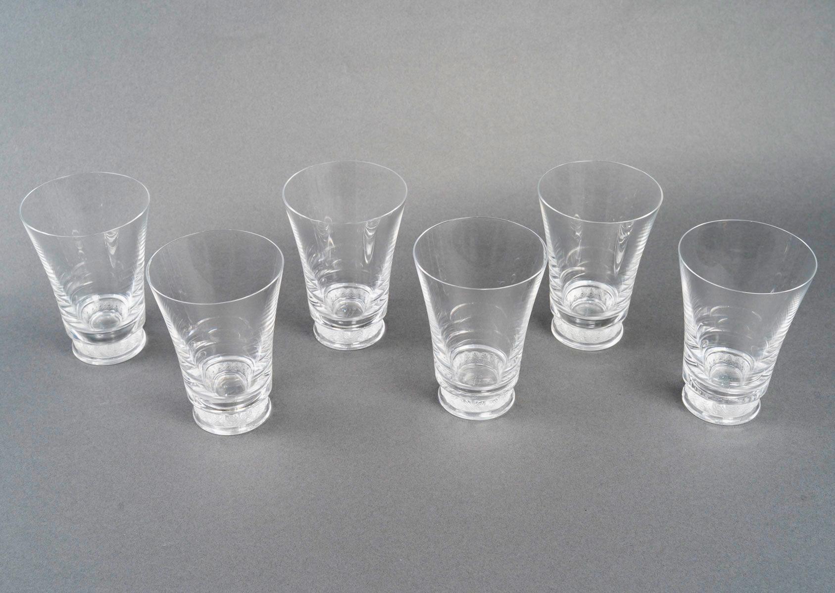 Set of 6 Glasses Goblets Tumblers 